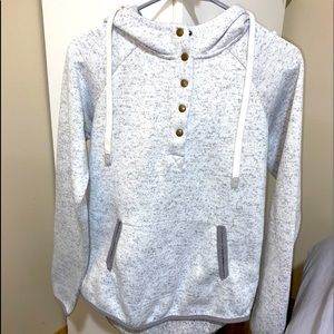 cute button hoodie